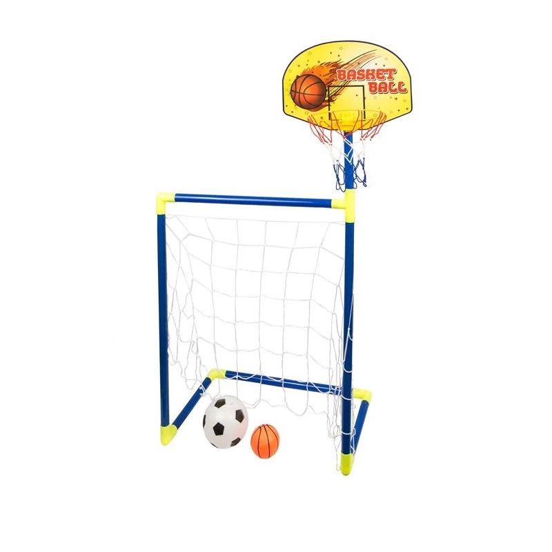 Rotaļlietu futbola vārti ar basketbola dēli 520062011