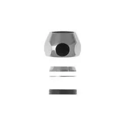 Chrome platted nut 3-8 x 10 mm