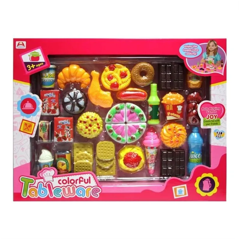 Rotaļu virtuves piederumi, ēdienu komplekts Colorful Tableware 514102057-7638-2, daudzkrāsaina