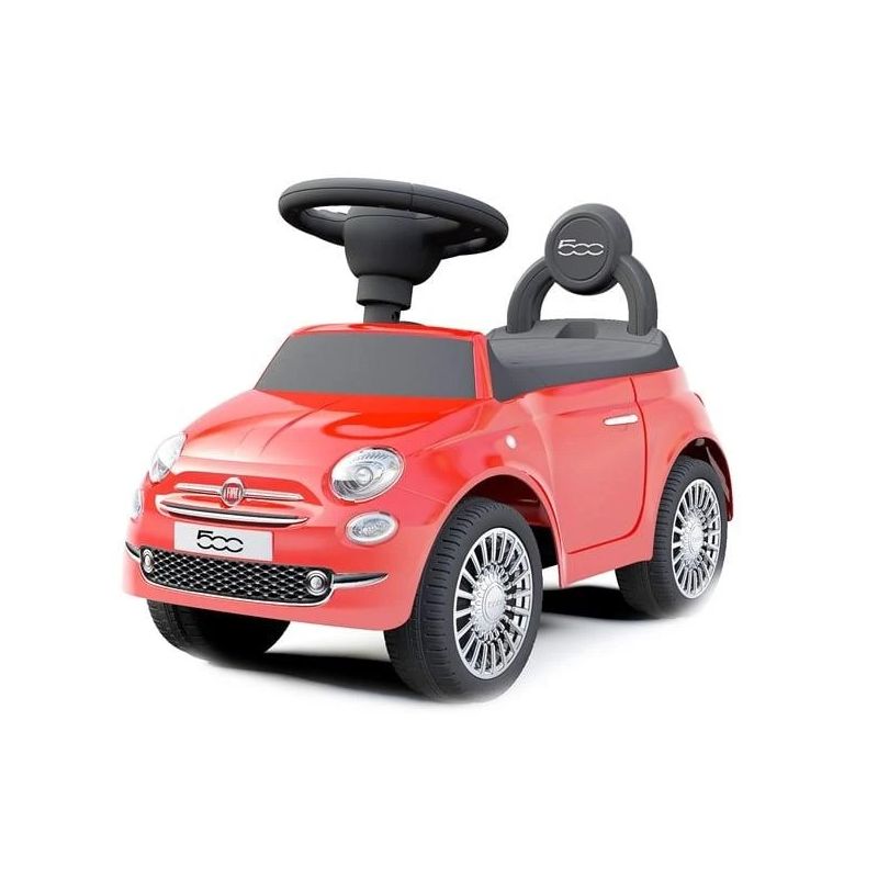 Stumjamā mašīna Fiat 500. balta-sarkana-