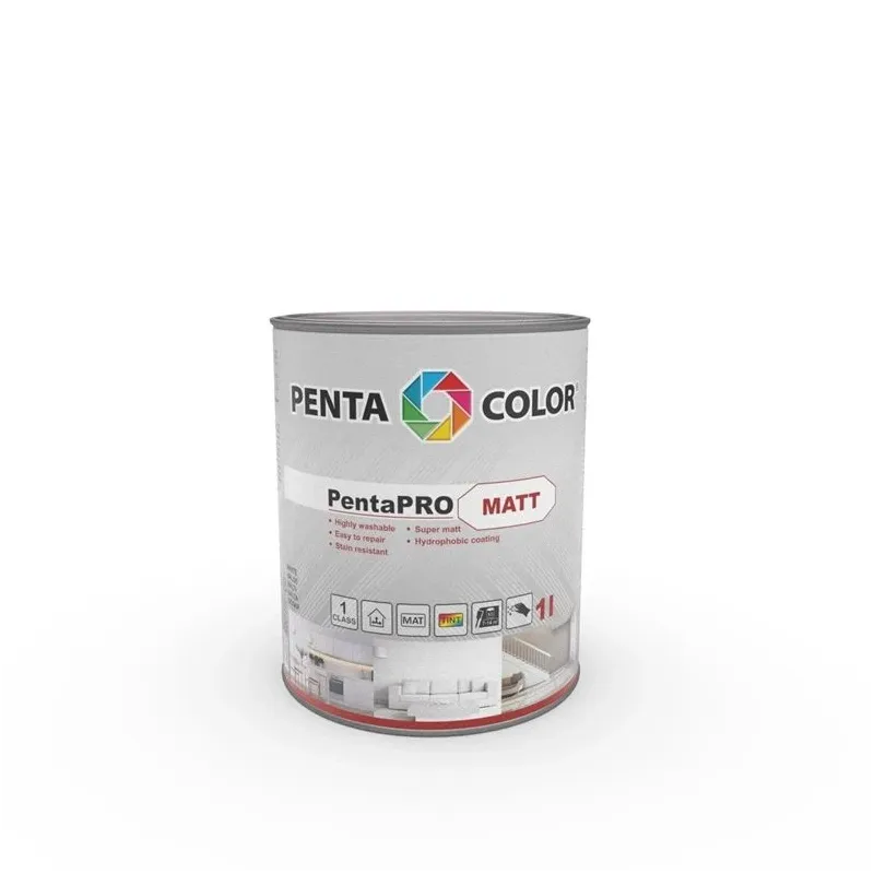 Krāsa Pentacolor PentaPro Wall 3, balta, 1 l
