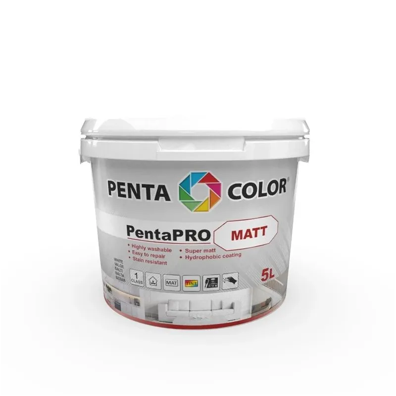 Krāsa Pentacolor PentaPro Wall 3, balta, 5 l