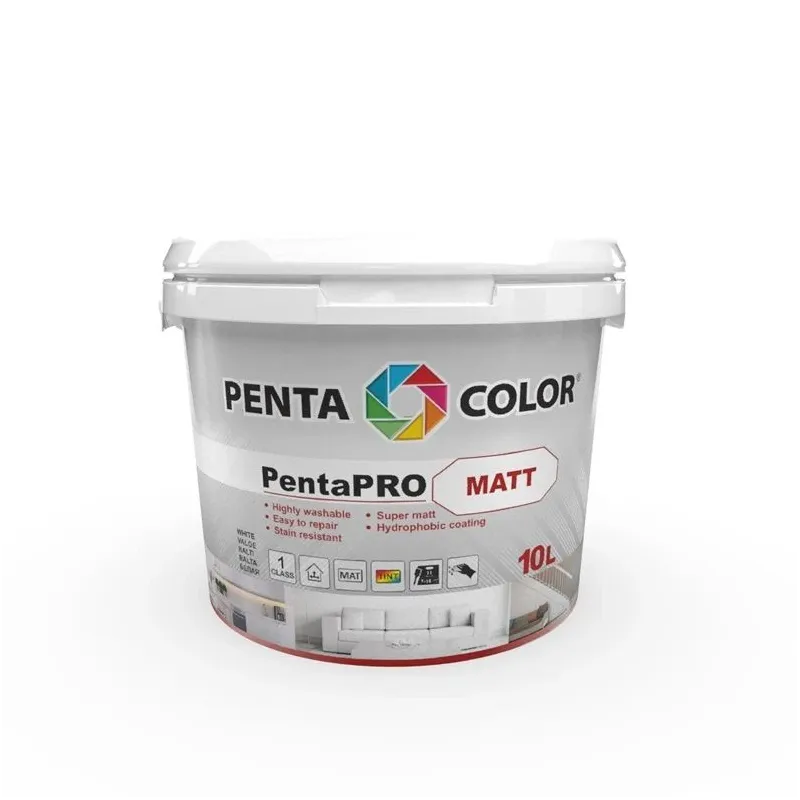 Krāsa Pentacolor PentaPro Wall 3, balta, 10 l