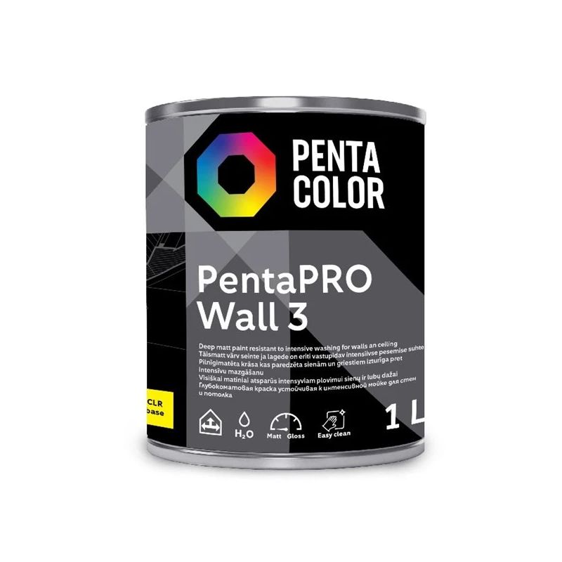 Krāsas pamatne Pentacolor Wall 3. emulsija. 1 l