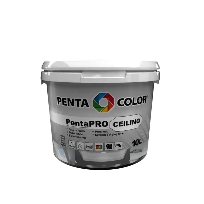 Krāsa Pentacolor PentaPro Ceiling 3, balta, 10 l