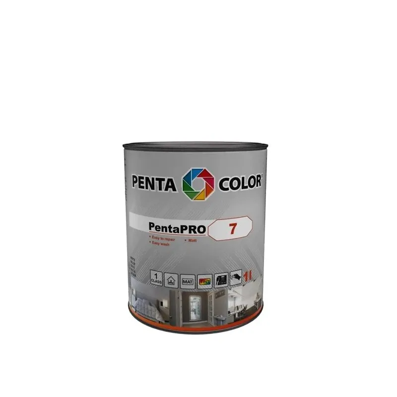Dažai Pentacolor PentaPro Wall 7, balta sp., 1 l