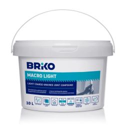 Viegli rupjgraudains špaktele Briko Macro Light. 10 l