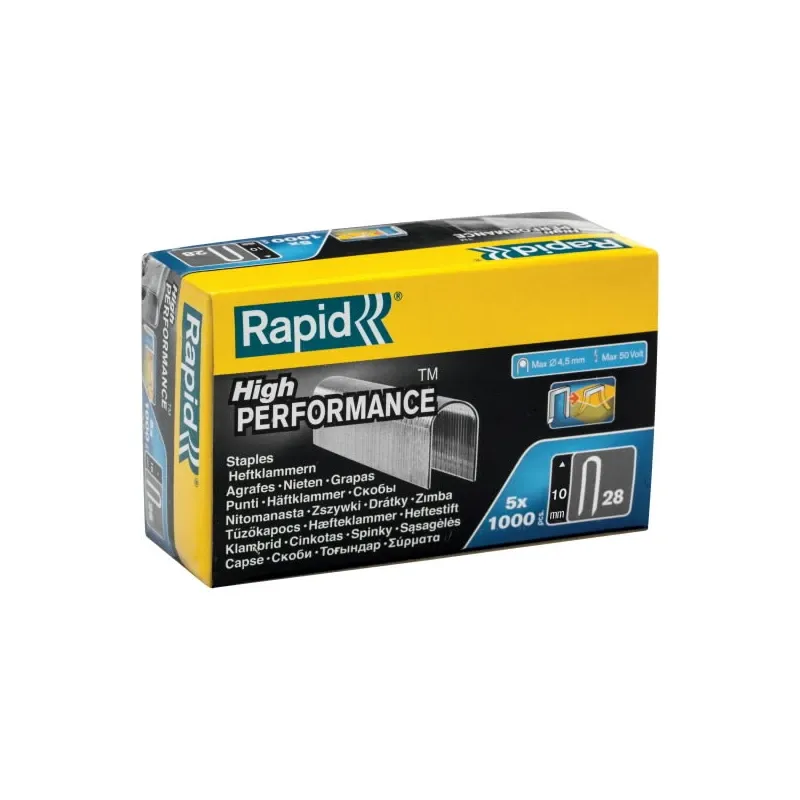 Скобы для проводов, 5000 шт,10mm 28-10, Rapid