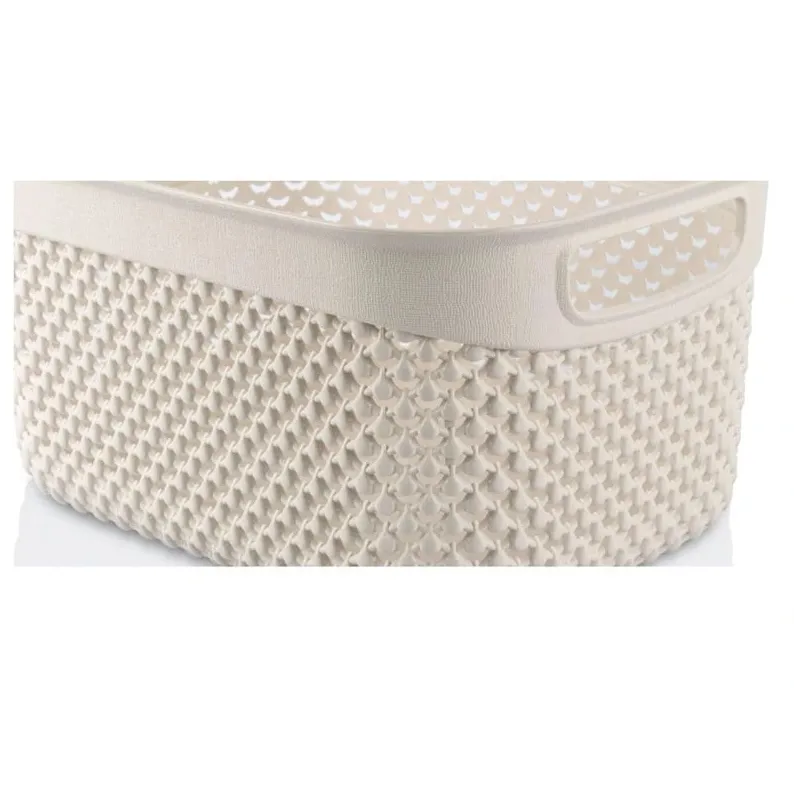 Uzglabāšanas kaste Ucsan Plastik, krēmkrāsa-bēša krās., 23 x 17 x 12 cm