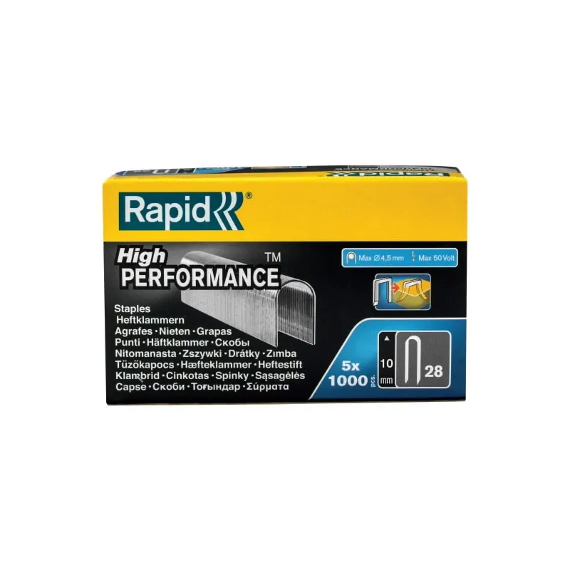 Скобы для проводов, 5000 шт,10mm 28-10, Rapid