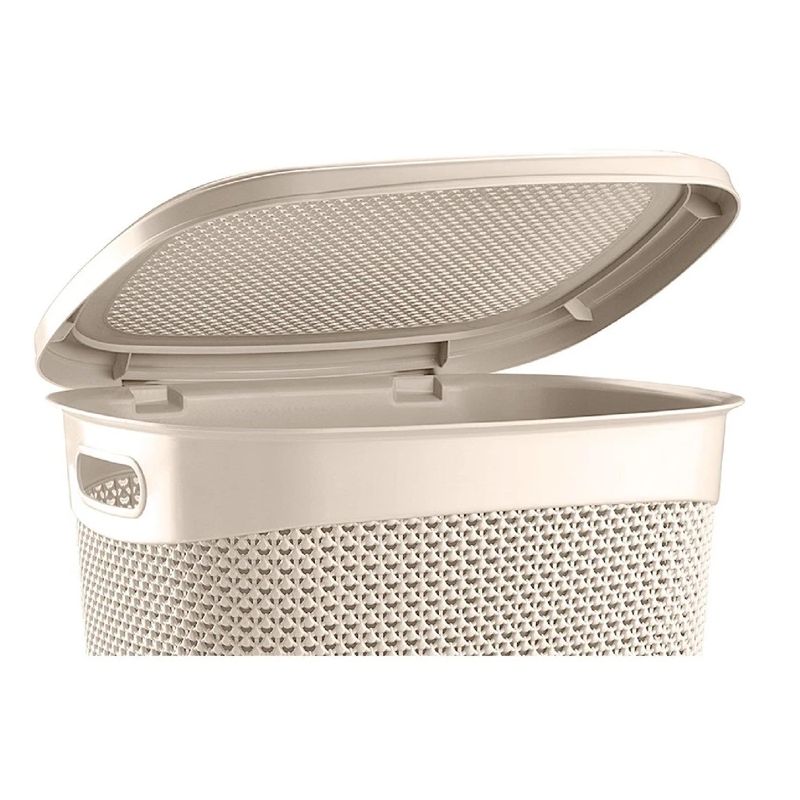 Kaste veļas drop 52l krēm. 45x37x57