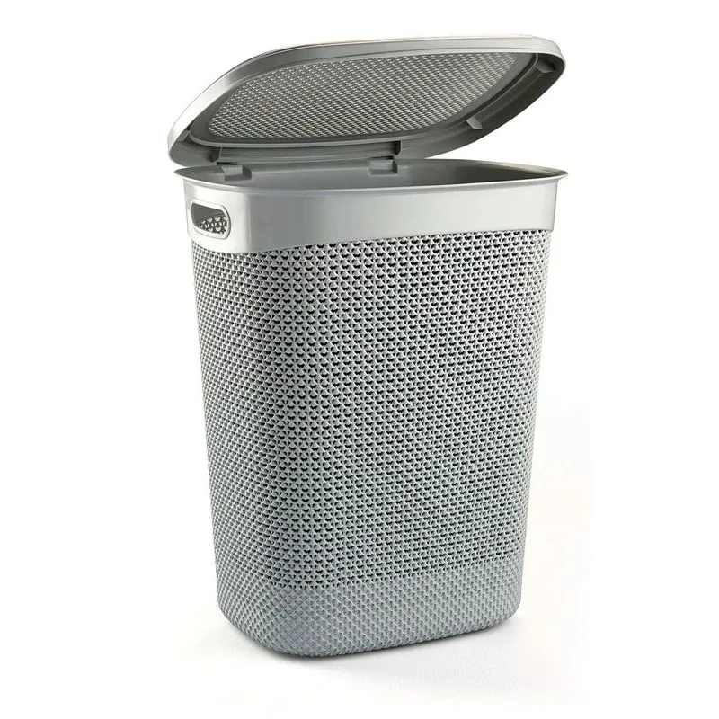 Veļas kaste Ucsan Plastik, 52 l, pelēka krās., 45 cm x 37 cm