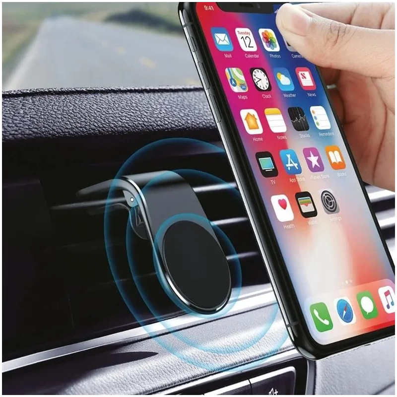 Auto telefona turētājs AC131, melna krās.