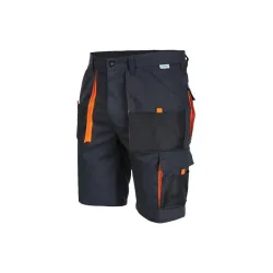 Рабочие шорты Sara Workwear King 11011, черный цв.-oранжевый цв., L размер