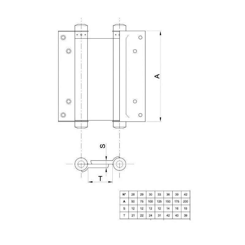Eņģes durvīm IBFM 109029. misiņa