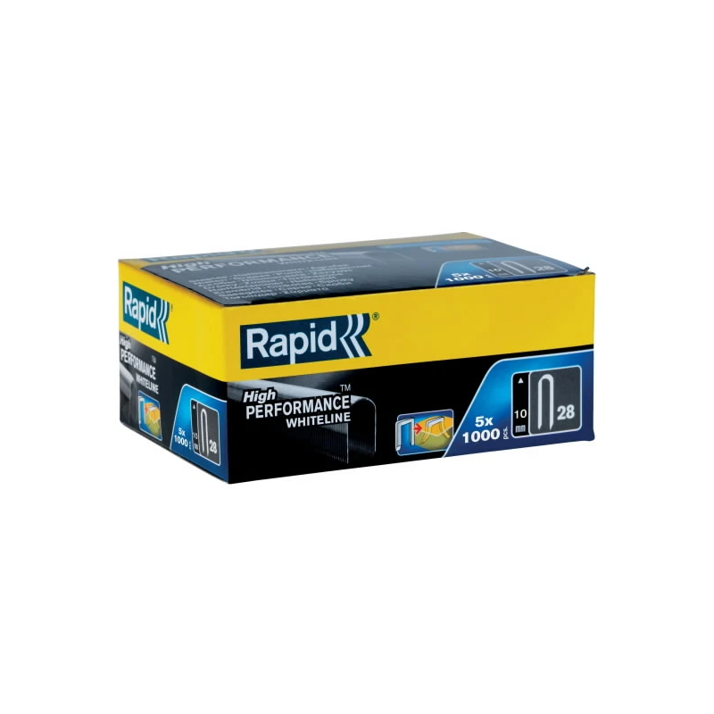 Vadu skavas, 5000 gab,10mm,baltas 28-10, Rapid