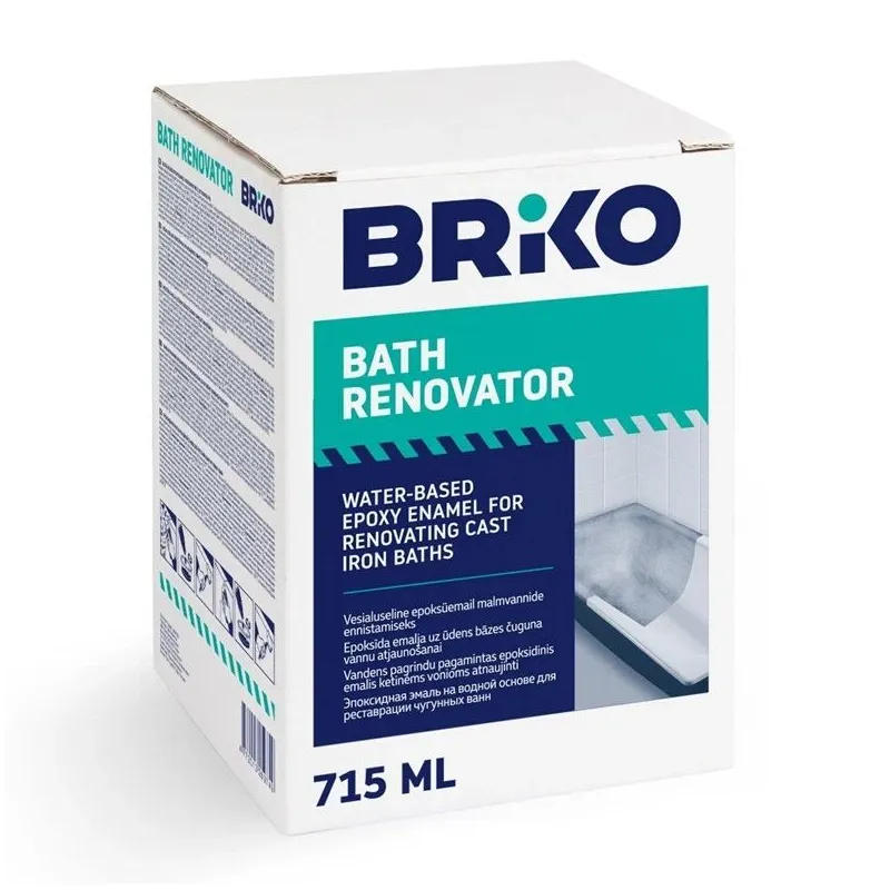 Emaljas krāsa, daudzveidīgs Briko, matēts, balta
