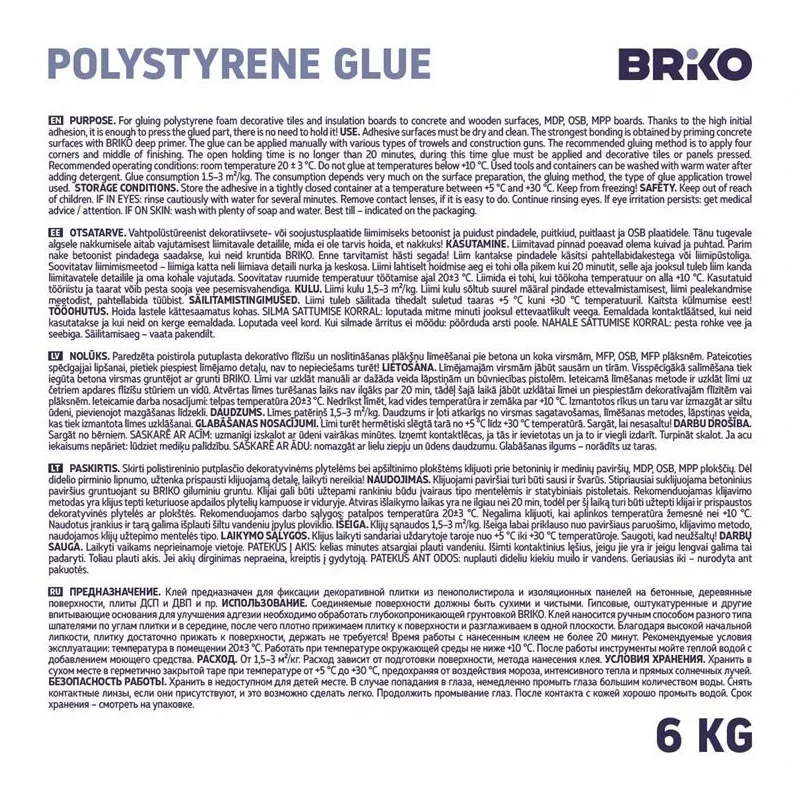 Klijai Briko Polyfix Ceiling 6kg