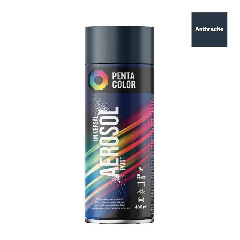 Aerozola krāsas Pentacolor antracīts R7016 400ml