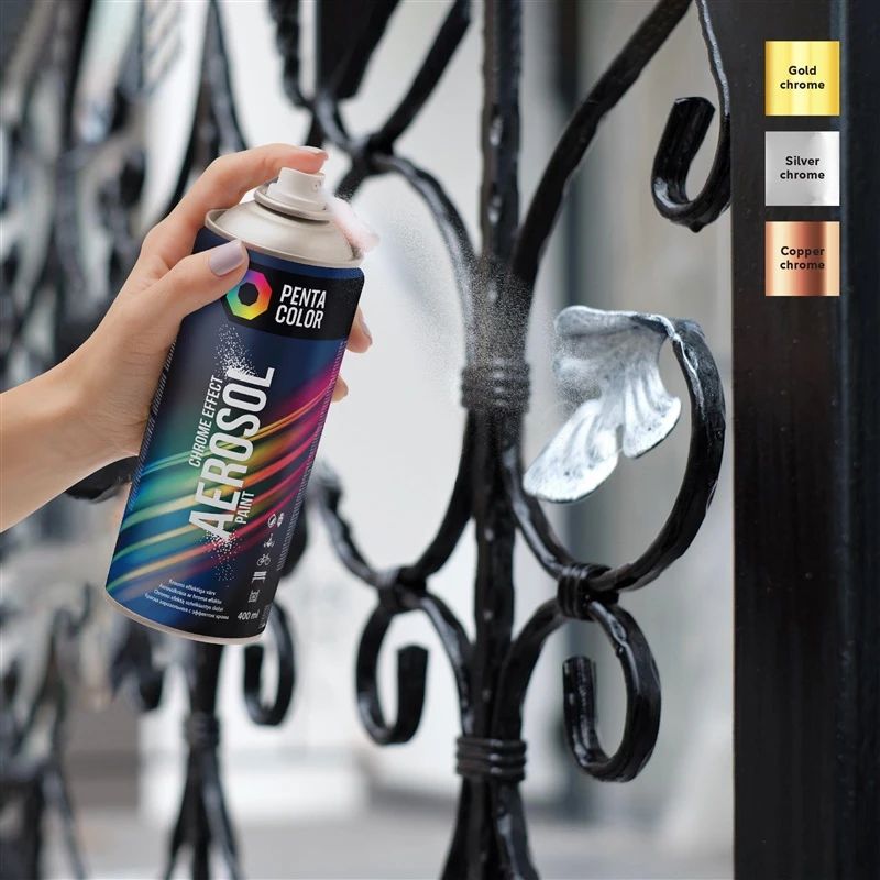 Aeroziliniai krāsas Pentacolor sudraba - hroma krāsas 400ml