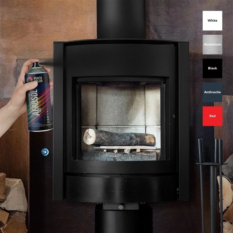 Aerozola krāsas Pentacolor High temp sarkanas 400ml