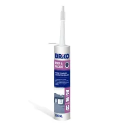 Hermetiķis BRIKO ROOF - FACADE. 290 ml. caurspīdīgs