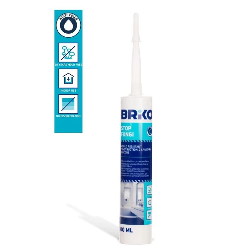 Hermētiķis briko stop fungi balts 300ml