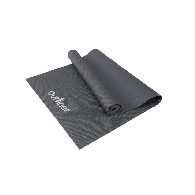 Fitnesa un jogas paklājs Outliner IR97501-0.3CM, pelēka krās., 173 cm x 61 cm x 0.3 cm