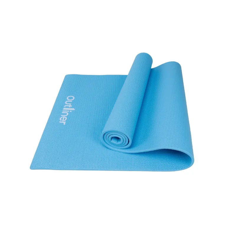 Fitnesa un jogas paklājs Outliner IR97501-0.8cm, gaiši zila krās., 173 cm x 61 cm x 0.8 cm