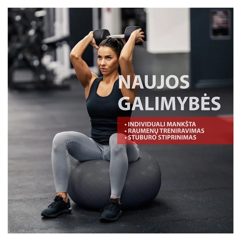 Nesprogst. gimnastikos kamuolys OUTLINER LS3222. DIA85 cm. PVC