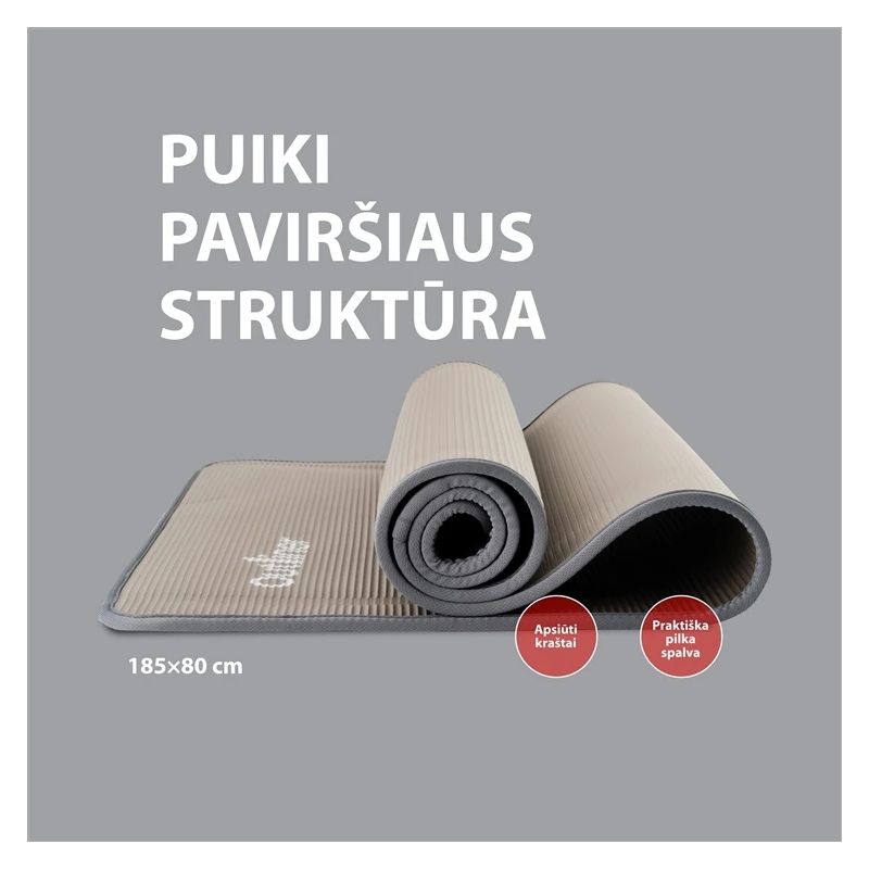 Treniņu paklājiņš Outliner LP8228. NBR. 185x80x1 cm