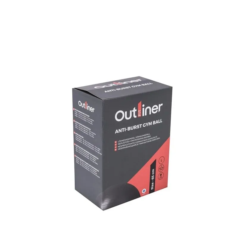 Vingrošanas bumbas Outliner, zila krās., 65 cm