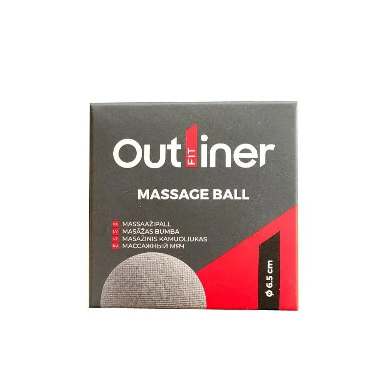 Masāžas bumbiņa Outliner, brūna krās., 6.5 cm