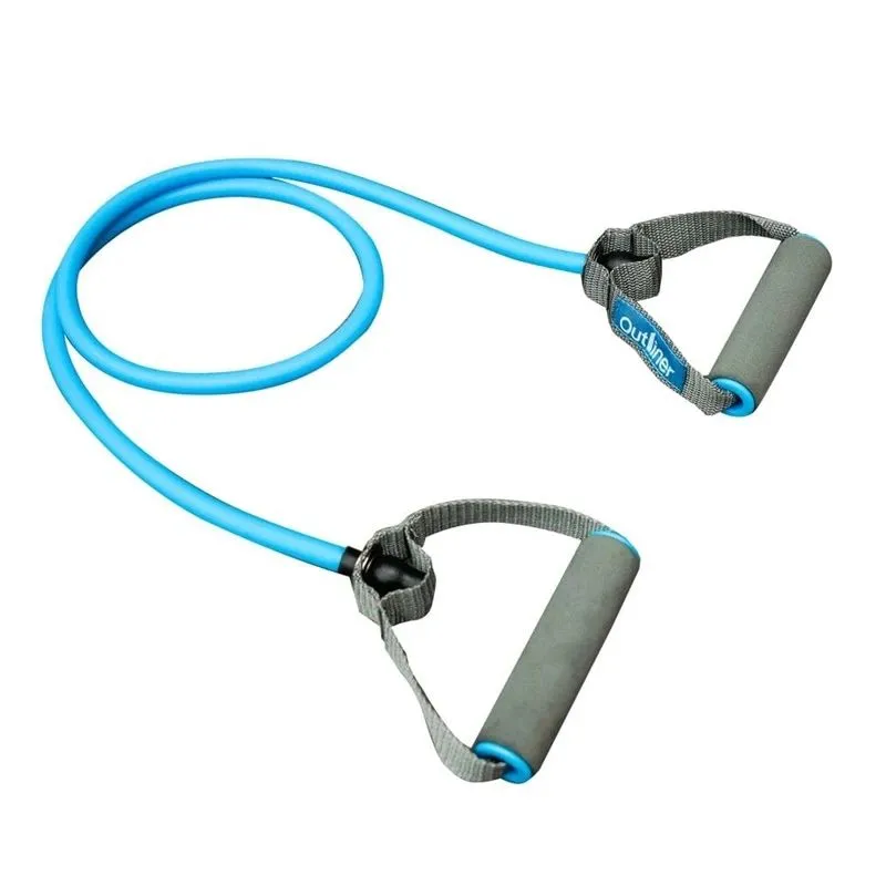 Vingrošanas gumijas Outliner LS3201, 120 cm x 0.6 cm x 1.2 cm, pelēka krās.