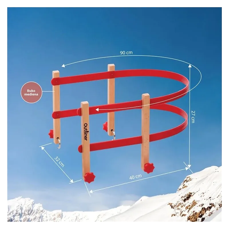 Ragavu aizmugure Outliner SLP12000, brūna krās.-sarkana krās., 40 cm x 32 cm