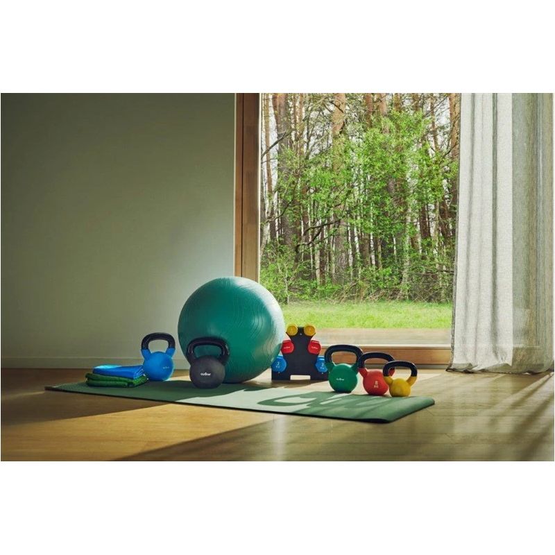 Neoprena svaru komplekts ar statīvu 12 kg