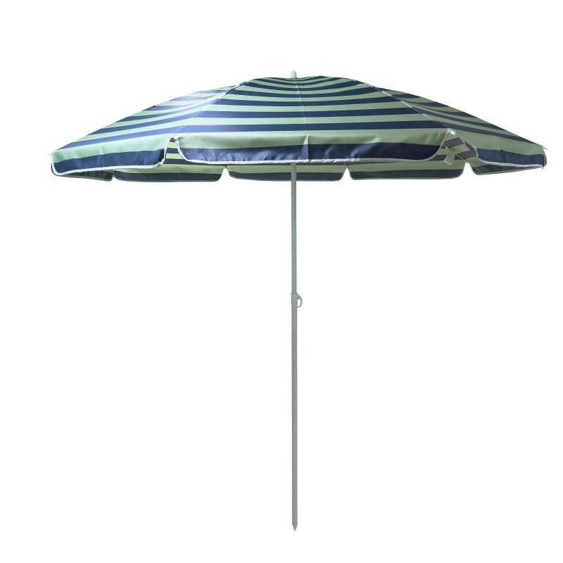 Pludmales lietussargs Outliner. 200 cm. zila-zaļa