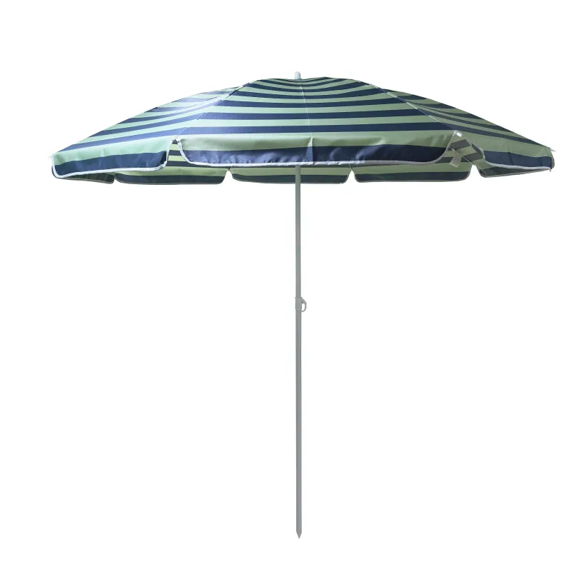 Pludmales lietussargs Outliner, 200 cm, zila krās.-zaļa krās.
