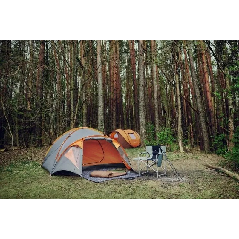 Kempinga paklājiņš Outliner AF02, melna krās., 170 x 140 cm
