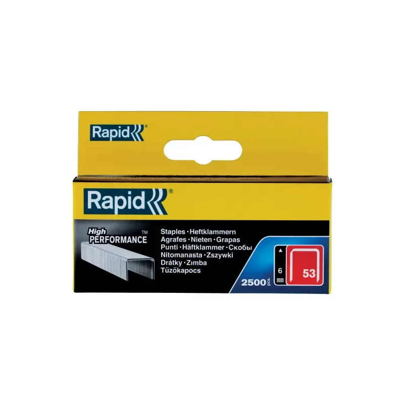 Skava Rapid, 6 mm x 11.3 mm, 2500 gab.