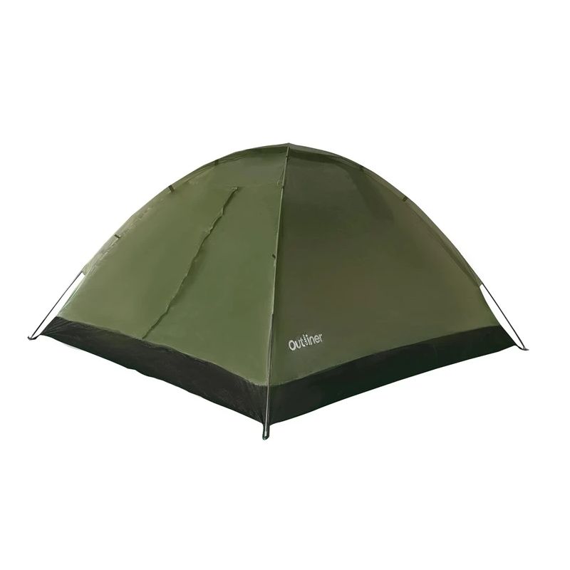 Divvietīga telts Outliner RD-DT02. zaļa.200x120x100
