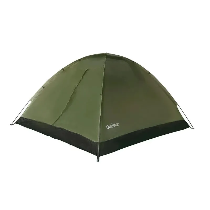 Divvietīga telts Outliner RD-DT02, zaļa krās., 200 cm x 120 cm x 100 cm
