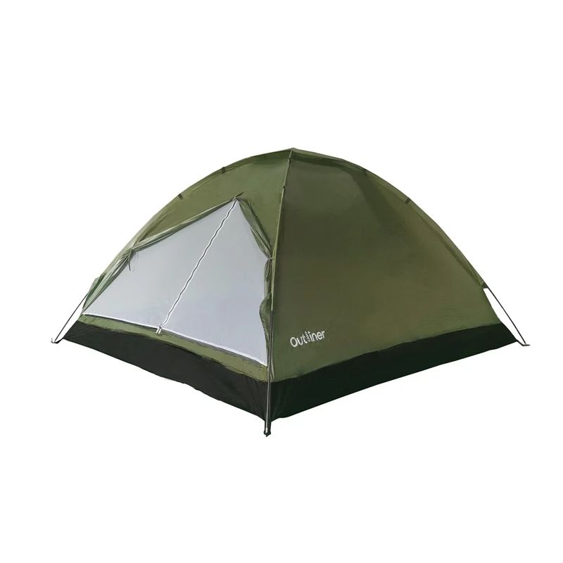 Divvietīga telts Outliner RD-DT02. zaļa.200x120x100