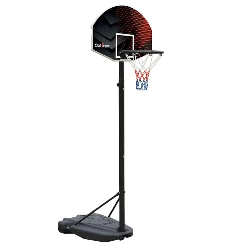 Basketbola statīvs ar bortu un grozu Outliner S881R, 175 - 225 cm