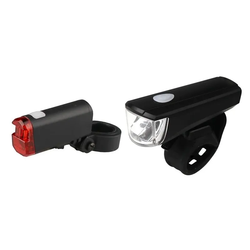 Velosipēdu lukturis Outliner, plastmasa, melna krās.