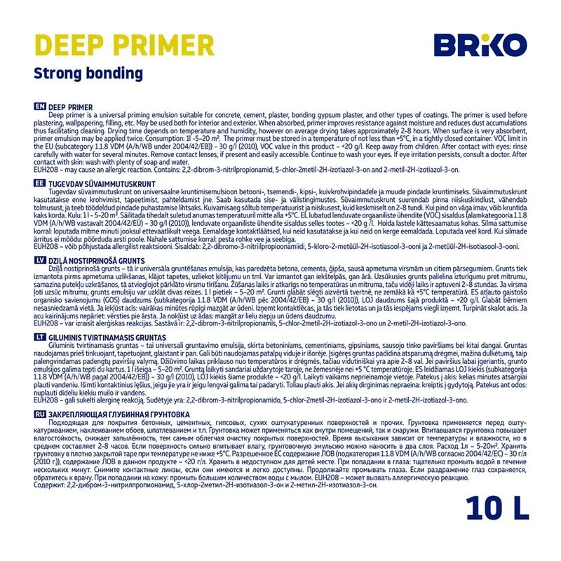 Grunts Briko balta 10L