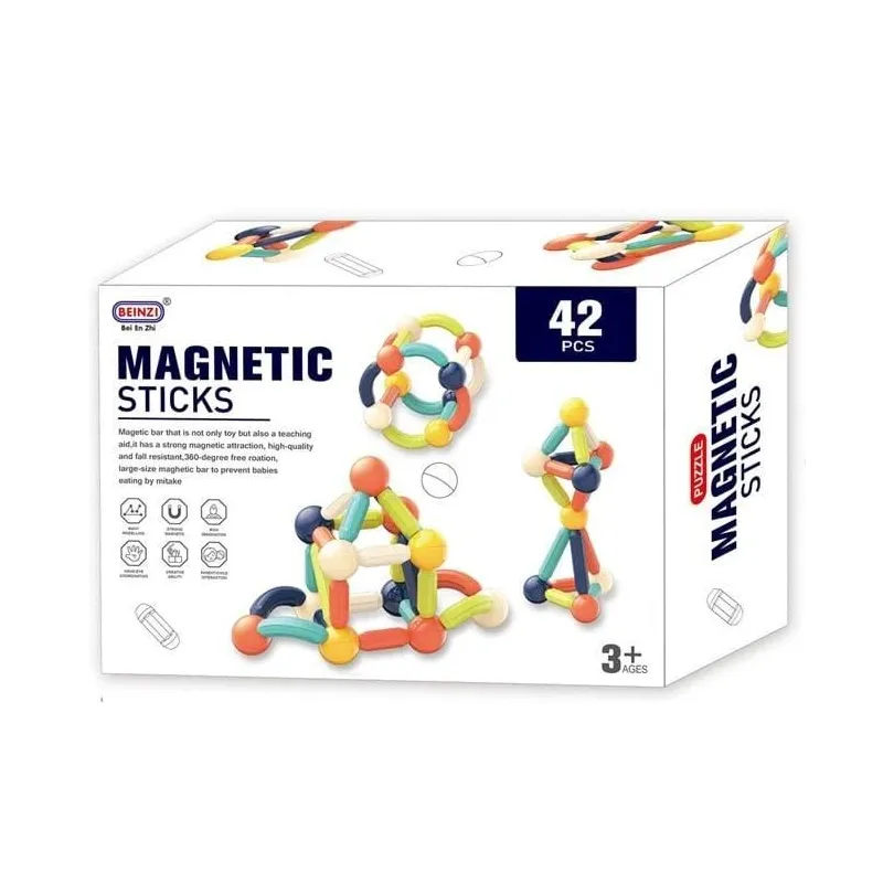 Toy constr magnetic 42pcs bez-002