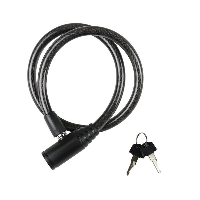 Velosipēda slēdzene Outliner FSBYL, melna krās., 1500 mm