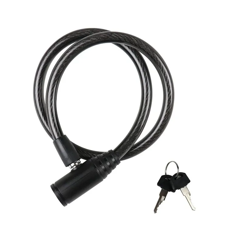 Velosipēda slēdzene Outliner FSBYL, melna krās., 1500 mm