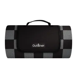 Turistinis kilimėlis Outliner. juodas. 150 x 130 cm